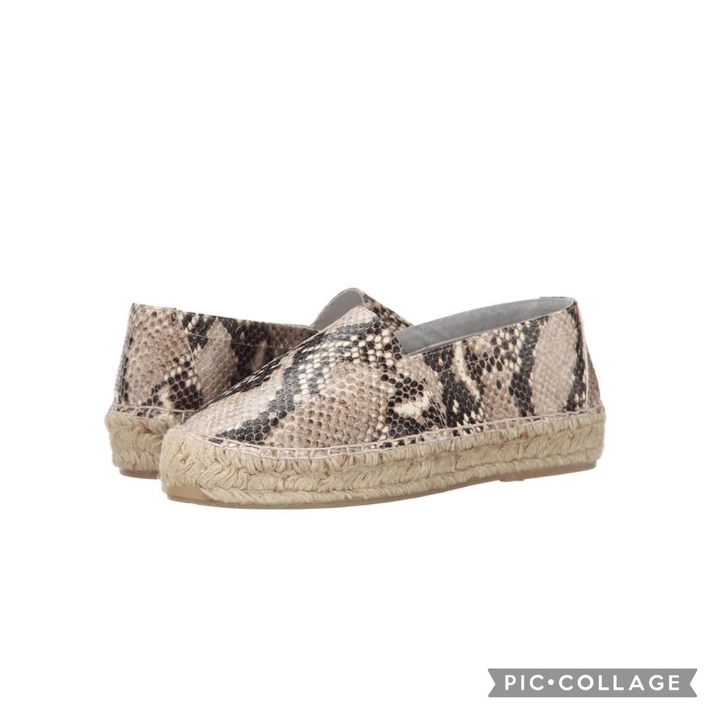 Diane Von Furstenberg Tilly Snakeskin Print Espadrilles EU 40